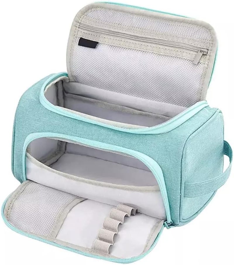 woobles Pencil Pouchs, Large Capacity Multi-Use Pencil Case with 2 Zipper, Stationery Organiser, Handheld Pen Bags, Cosmetic Bag for Office, School, Adults, Teens - Image 2